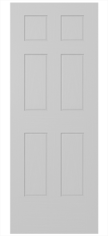 6 Panel Pine_white